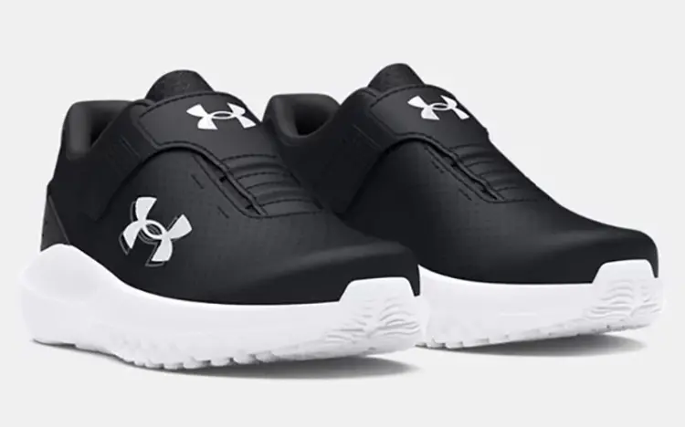 Under Armour Kids' UA Surge 4 AC Infant Running Shoes Black / Anthracite / White - AW24