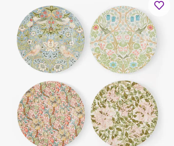 The Original Morris & Co. Dessert Plates (Set of 4)