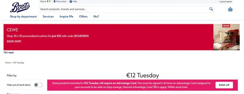 30x30 CEWE Personalised Cushion €12 with code