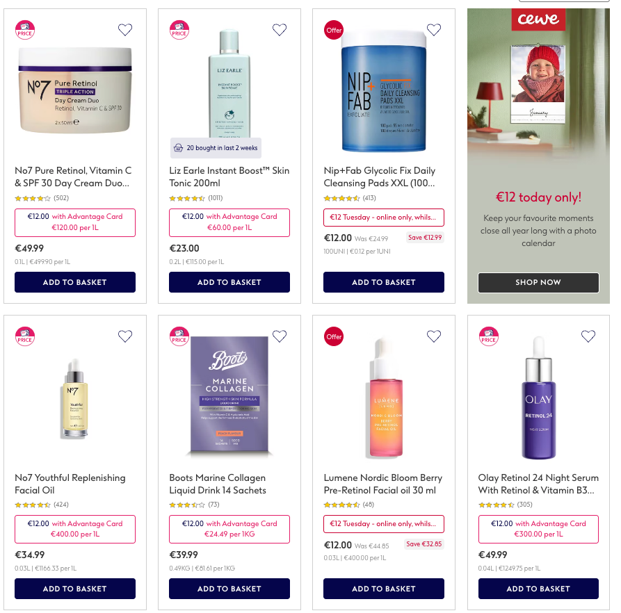 €12 Tuesday - Soap & Glory, Ted Baker, Champney, Lumene,Botanics,Liz Earle, L'Oreal,No7,Oral B 