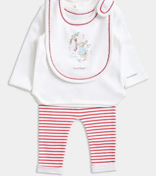 Peter Rabbit Christmas - Three Piece Set (Newborn-3 Months)