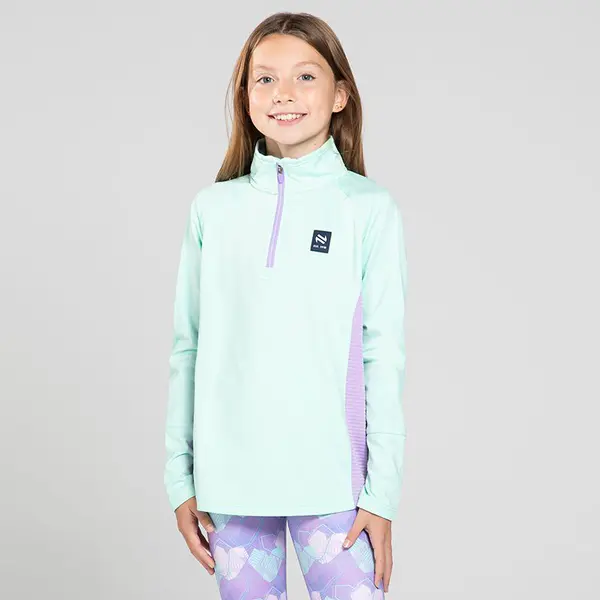 O'Neills Kids' Sabrina Brushed Half Zip Top Green