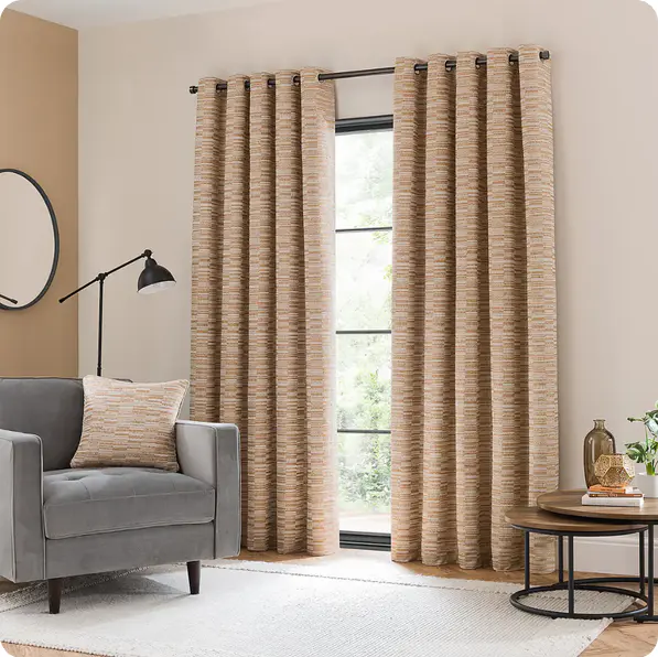  75% off Rosecoe Woven Honey Eyelet Curtain 