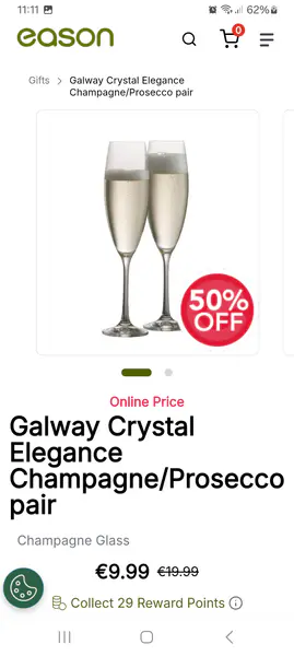 Pair of champagne glasses