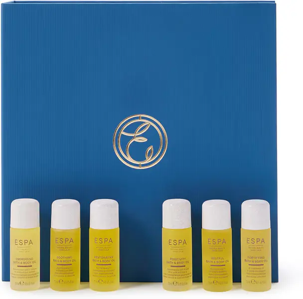 ESPA Signature Bends Collection| 6 Spa Bath & Body Oils for Every Mood | Essential Oil Aromatherapy Featuring Avocado, Sweet Almond & Omegas 6 and 9