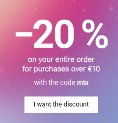 20% Off €10 Spend with Code