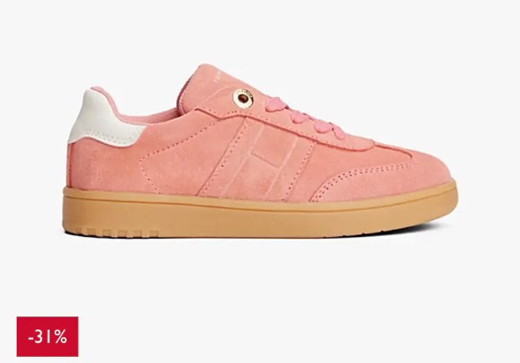 Tonal Flag Trainers With Suede