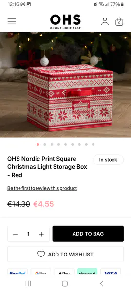 Christmas storage box