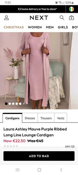 Laura Ashley mauve gown