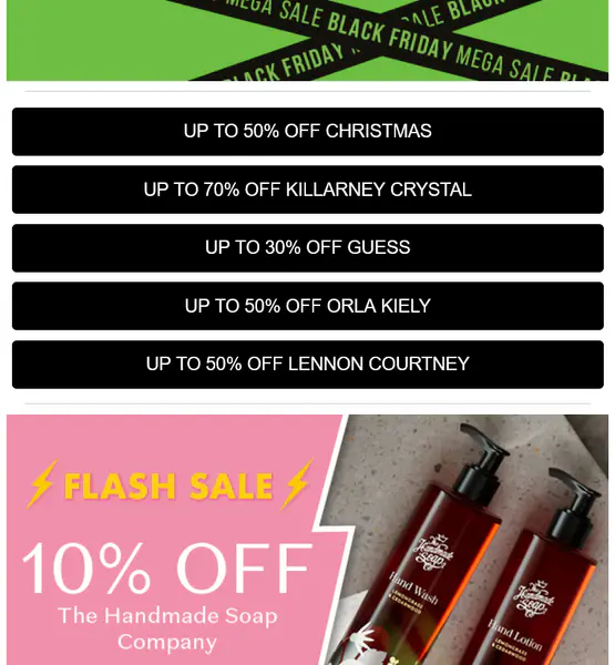 Black Friday deals at Kilkenny Design