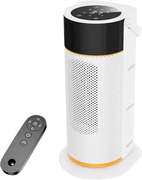 HAILUNDA Portable Electric Heater - 2000W Energy Efficien Quiet Heater Fan, 4 Modes (ECO Included) & 9H Timer, 70° Oscillation, Tip-Over/Overheat Protection, PTC Ceramic Space Heater for Home