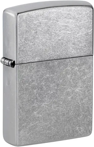Zippo Windproof Lighter, Street Chrome – Base Model – Refillable, Reusable, Windproof Design – Comes in Gift Box – Made in USA