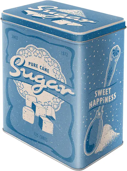 Brand: Nostalgic-Art 4.6 4.6 out of 5 stars (148) Nostalgic-Art Retro Storage Box L, 3 l, Sugar â€“ Gift idea for The Kitchen, Large Metal Coffee tin, Vintage Design