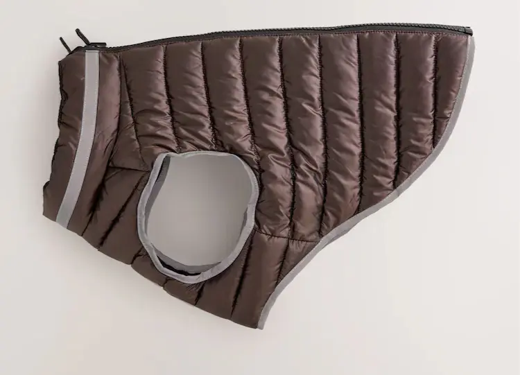 Chocolate/Black Reversible Dog Coat