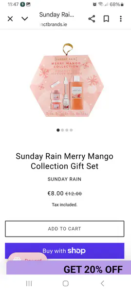 Sunday Rain Merry Mango Collection Gift Set | Distinct Brands Ireland - Quick Shipping