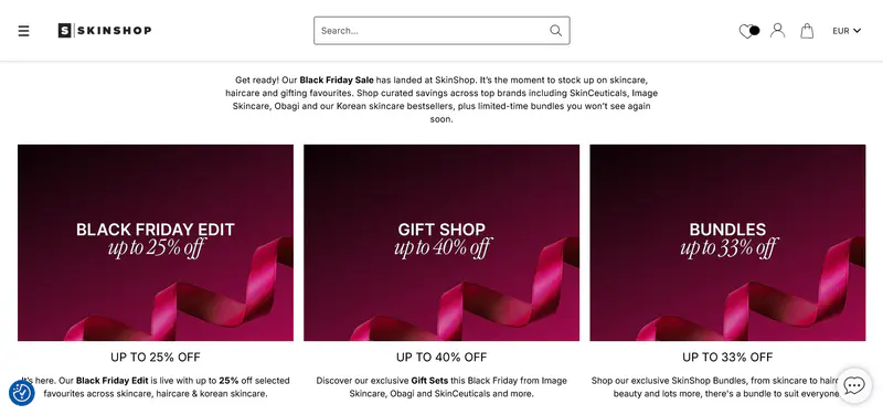 Black Friday Sale has landed at SkinShop