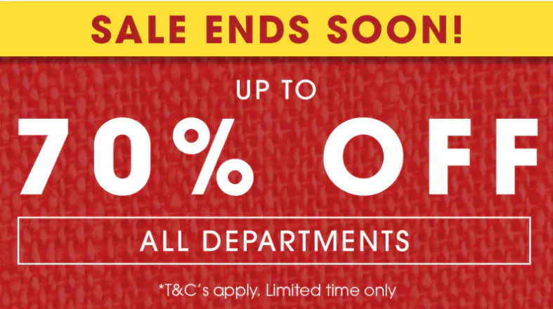 Up to 70% off all departments at Carraig Donn
