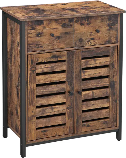VASAGLE Floor Cabinet, Freestanding Cabinet with 1 Drawer and Shelf,