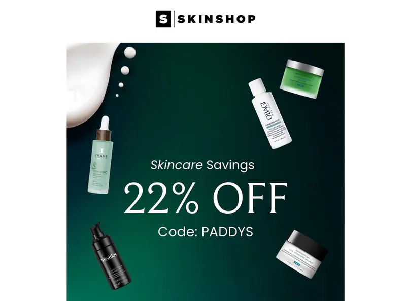  22% off selected skincare, plus double samples when you spend €150+