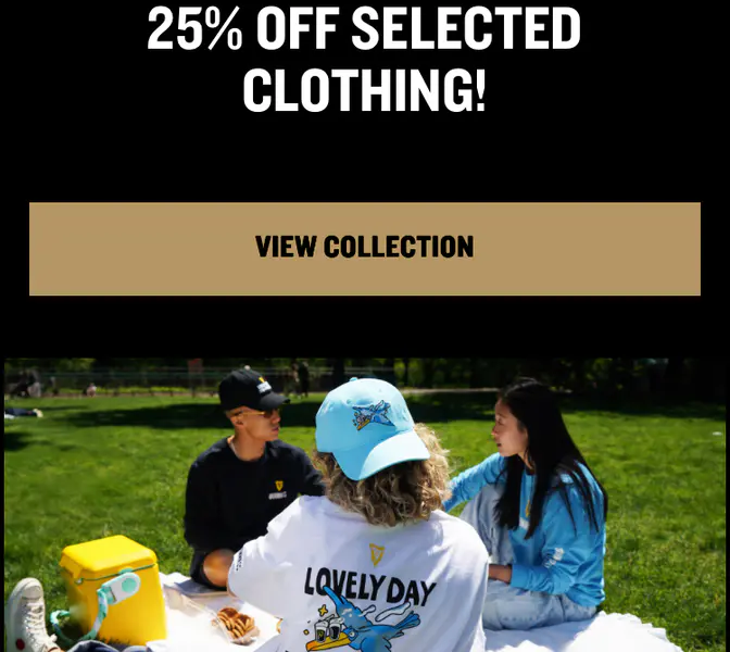Black Friday clothing sale: 25% off @Guinness