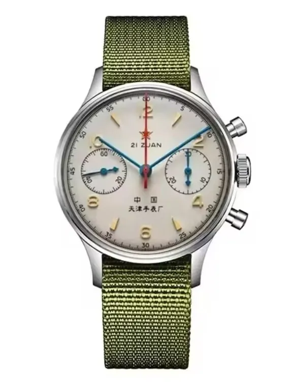 Men's watches 1963 pilot watch 38mm waterproof retro quartz chronograph - €16.98