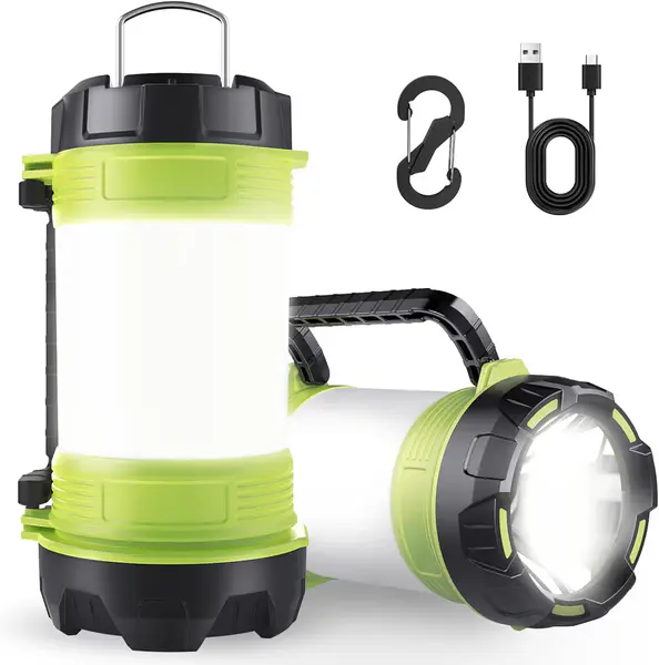 Camping Light Rechargeable, Camping Lantern LED Lantern Torch 6 Light Modes Waterproof Power Bank, Protable Camp Tent Lamp for Indoor Outdoor Emergency Power Outages Hiking Hurricane Fishing