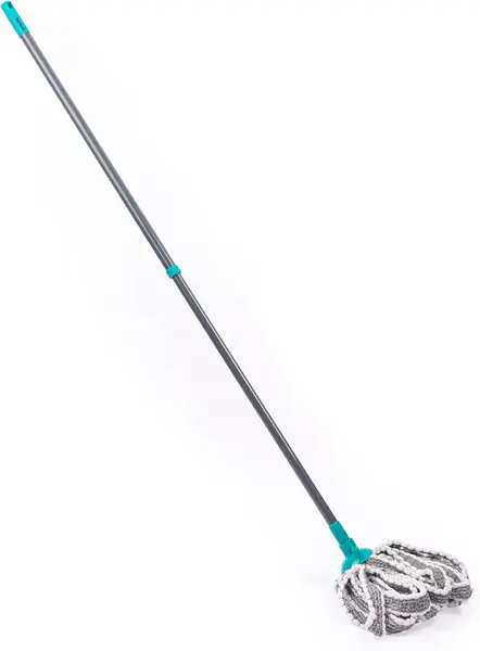 Beldray AntiBac Telescopic Floor Mop with Replacement Mop Head, Treated with Anti-Bac Protection, 127 cm Extendable Handle, Super Absorbent, Blue