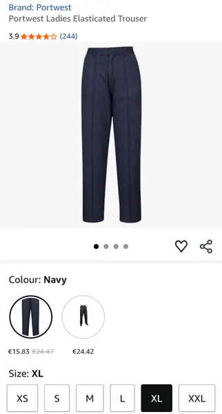 Portwest Ladies Elasticated Trouser