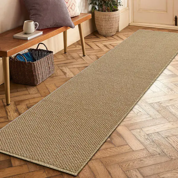 Artnice Carpet Runners for Hallways Brown 60x180cm, Non Slip Washable Hall Runner Long Narrow Runner Rug, Anti-fouling Floor Mat for Hallway Kitchen Entryway Laundry