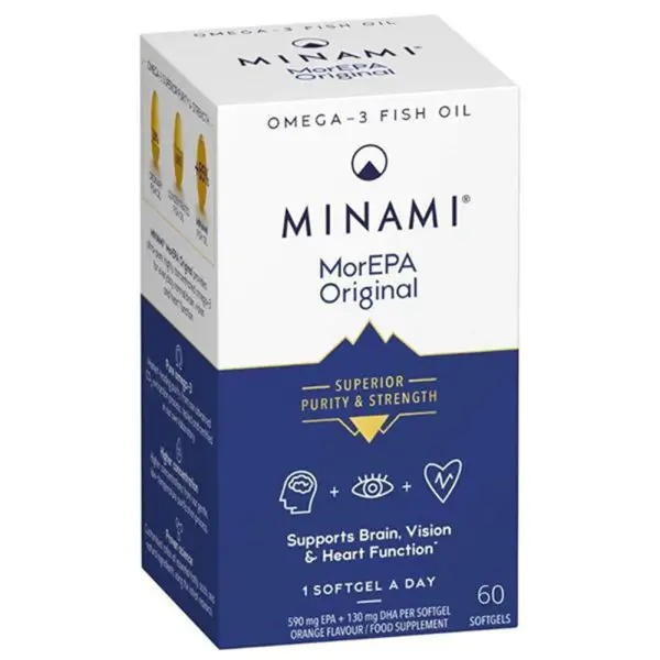 25% off Minami MorEPA Original Omega-3 Fish Oils 60 Softgels