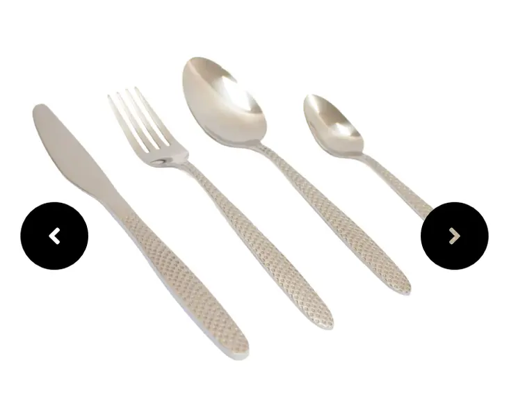 EUROSONIC Hammerred Cutlery 24-Piece Set