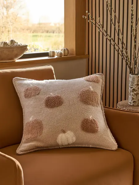 Natural Pumpkin Borg 50 x 50cm Cushion