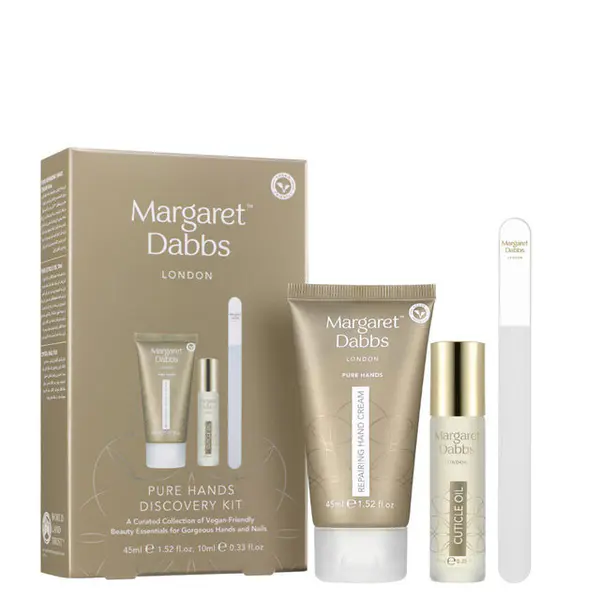 PURE Hands Discovery Kit from Margaret Dabbs London a luxury vegan-friendly collection crafted with anti-ageing