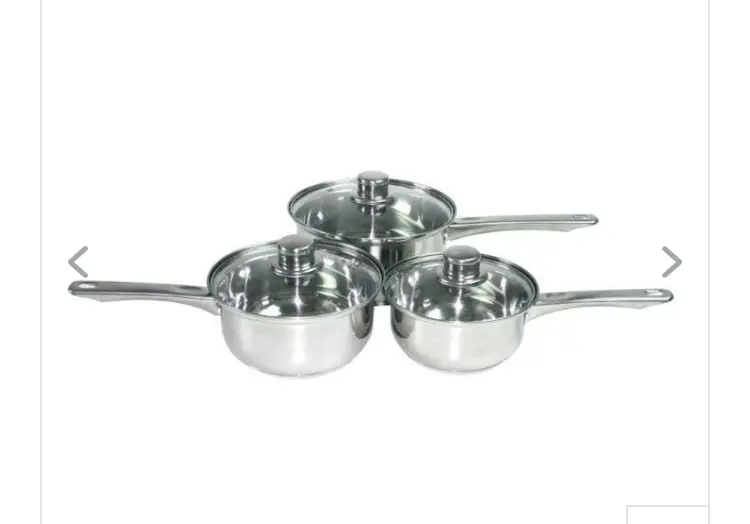 Kitchen Classics 3-Piece Stainless Steel Cookware