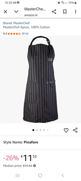 MasterChef MasterChef Apron, 100% Cotton