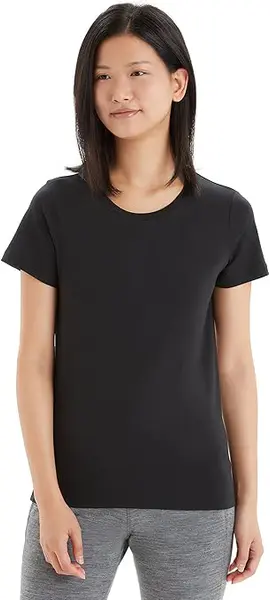 Icebreaker Damen Tencel Lyocell-Baumwolle SS T-Shirt für Alltag, Abenteuer, Fitnessstudio und Training