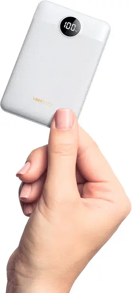 VEEKTOMX Power Bank Fast Charging 22.5W, 10000mAh Mini USB C Portable Charger with PD QC 3.0, Small Battery Pack, Compact External Battery Bank for iPhone, Samsung, Travel Essentials(White