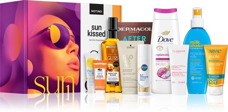Beauty Box Notino, 10 items Sun Kissed - includes Clarins, Bondi sands, Nivea, Dove, schwarzkopf and more - With Code