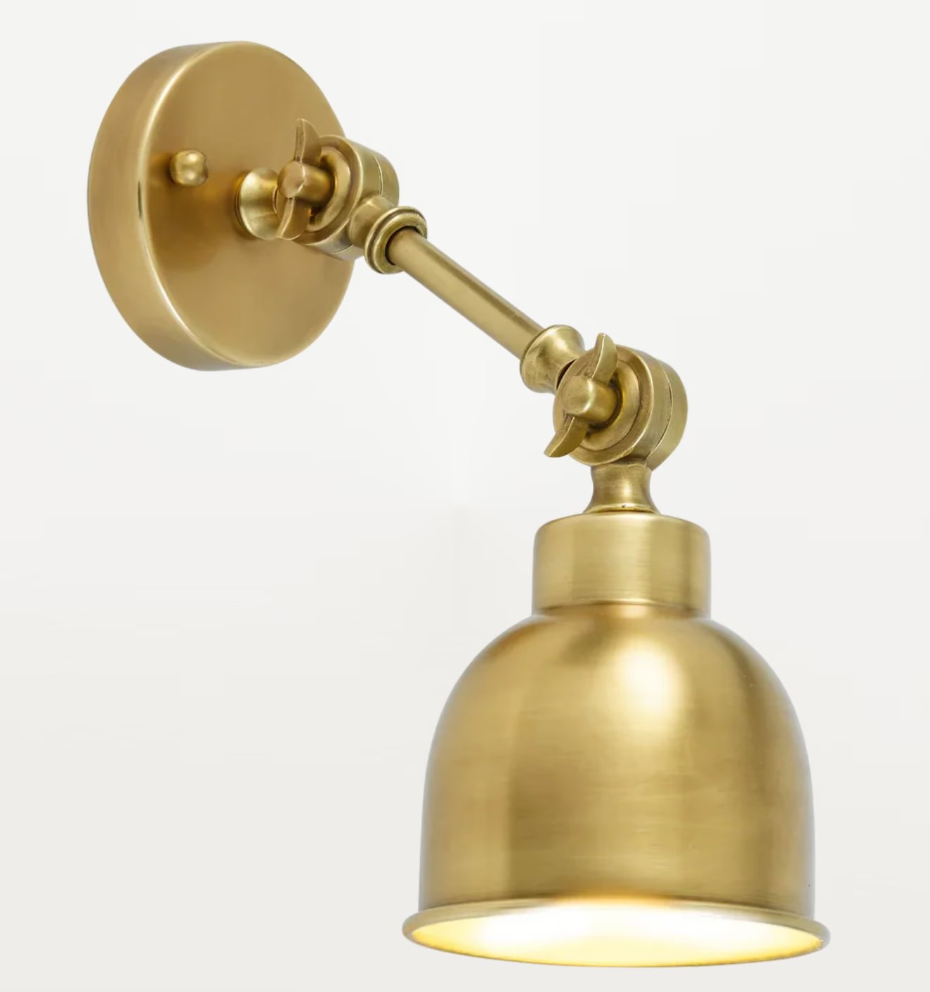 Brompton Wall Light, Small, Brass