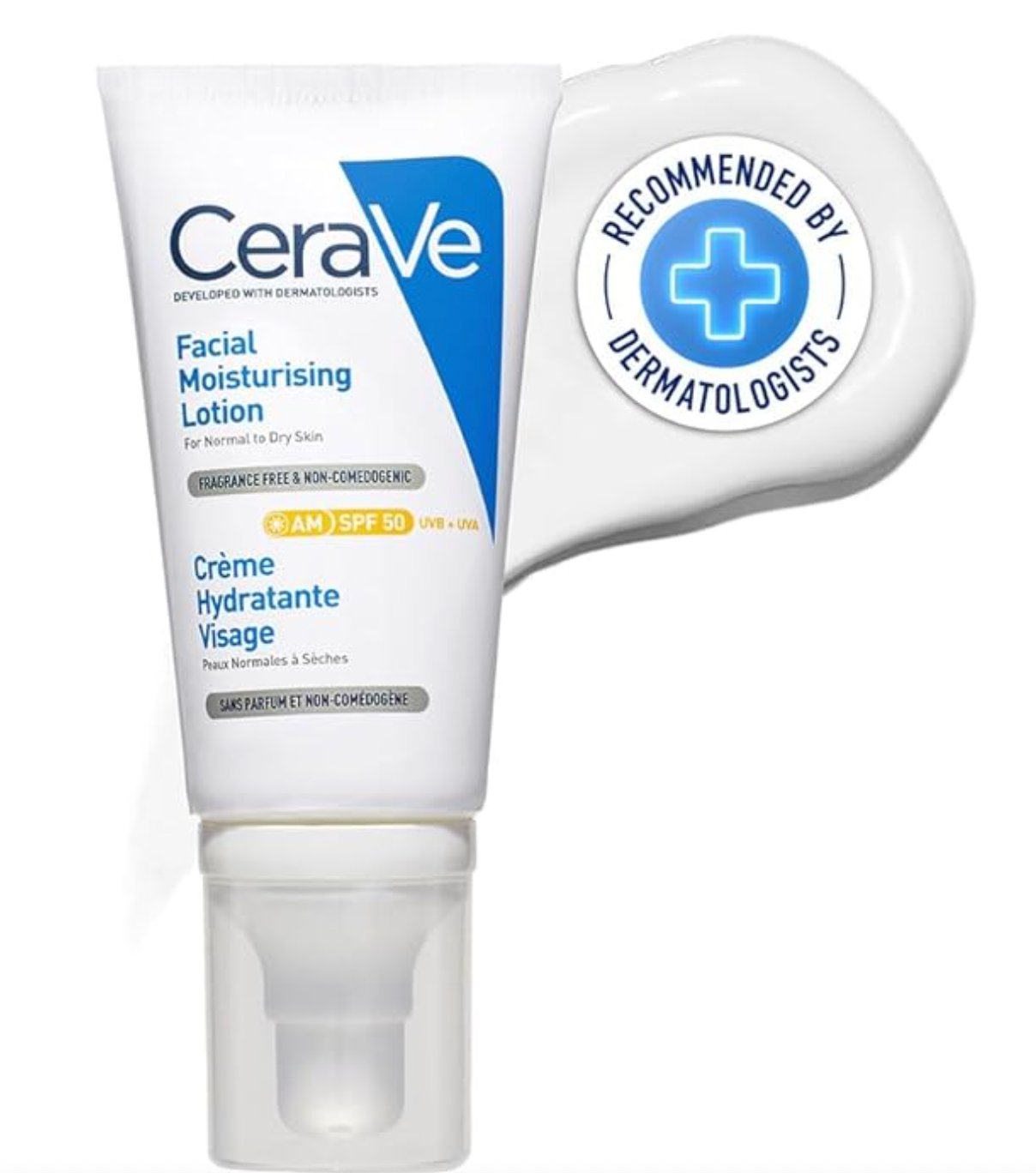 CeraVe AM Facial Moisturising Lotion Normal To Dry Skin 52ml With UV Protection And 3 Essential Ceramides