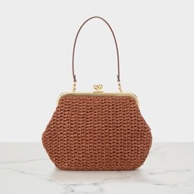 COACH Kisslock Frame 27 Woven Bag