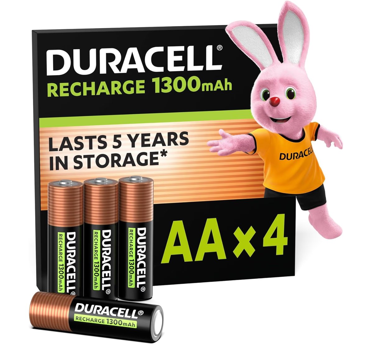 Duracell AA Rechargeable Batteries (Pack of 4)
