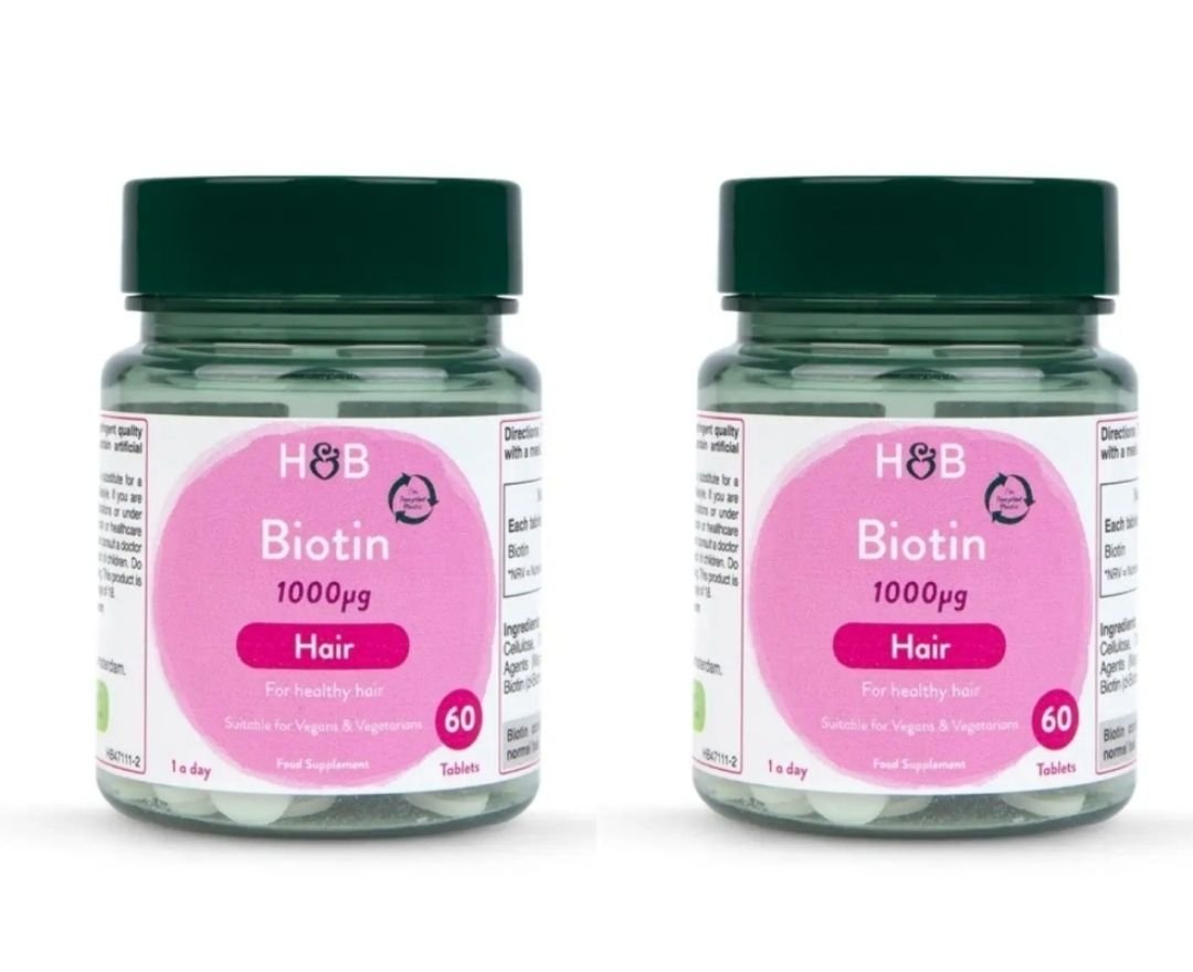 Holland & Barrett Biotin 1000ug 60 Tablets ( buy 1 get 1 free) - free click and collect