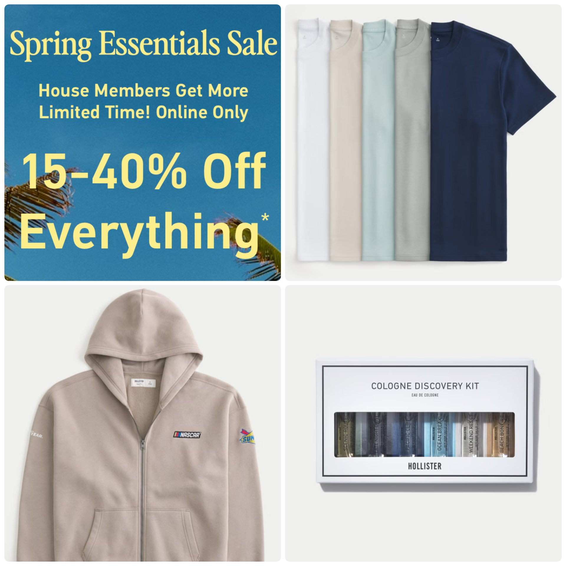 Hollister 15-40% Off Site-wide For Members / Free Click & Collect