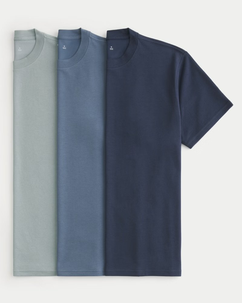 Hollister Men’s Relaxed Cooling Tee - 3 Pack (Sizes XS-XXL) - Member Price + Free Click & Collect