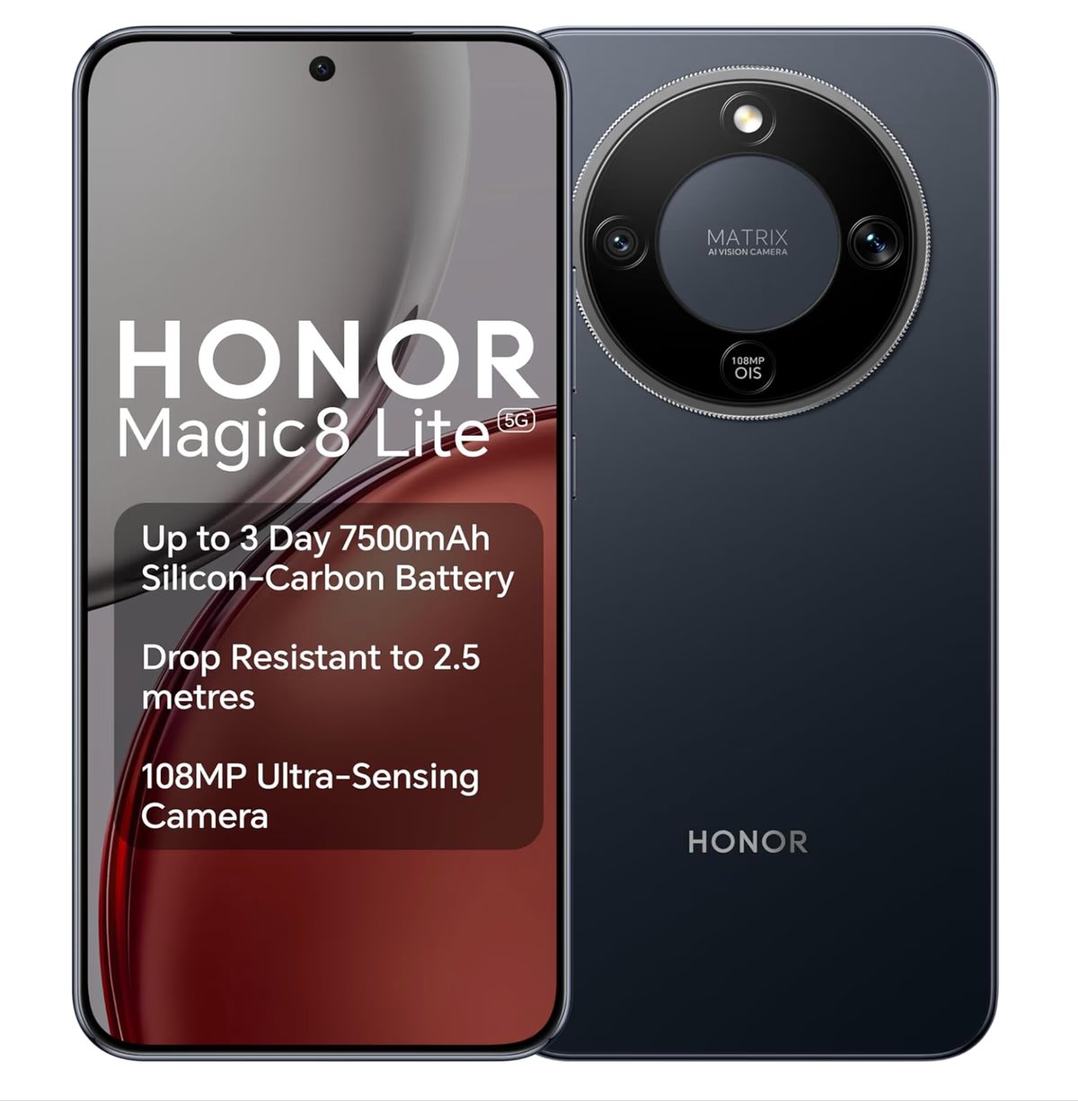 HONOR Magic8 Lite Snapdragon 6 Gen 4 8GB RAM 512GB ROM AMOLED 5G Smartphone (UK Warranty) Sold By BOX