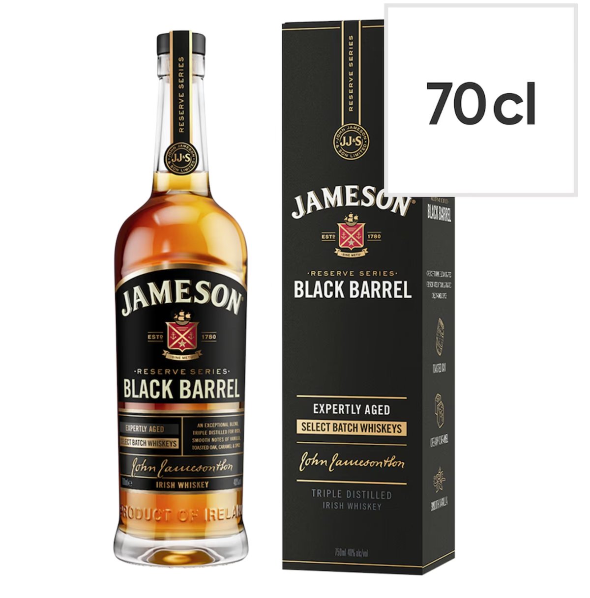 Jameson Black Barrel Irish Whiskey 70cl