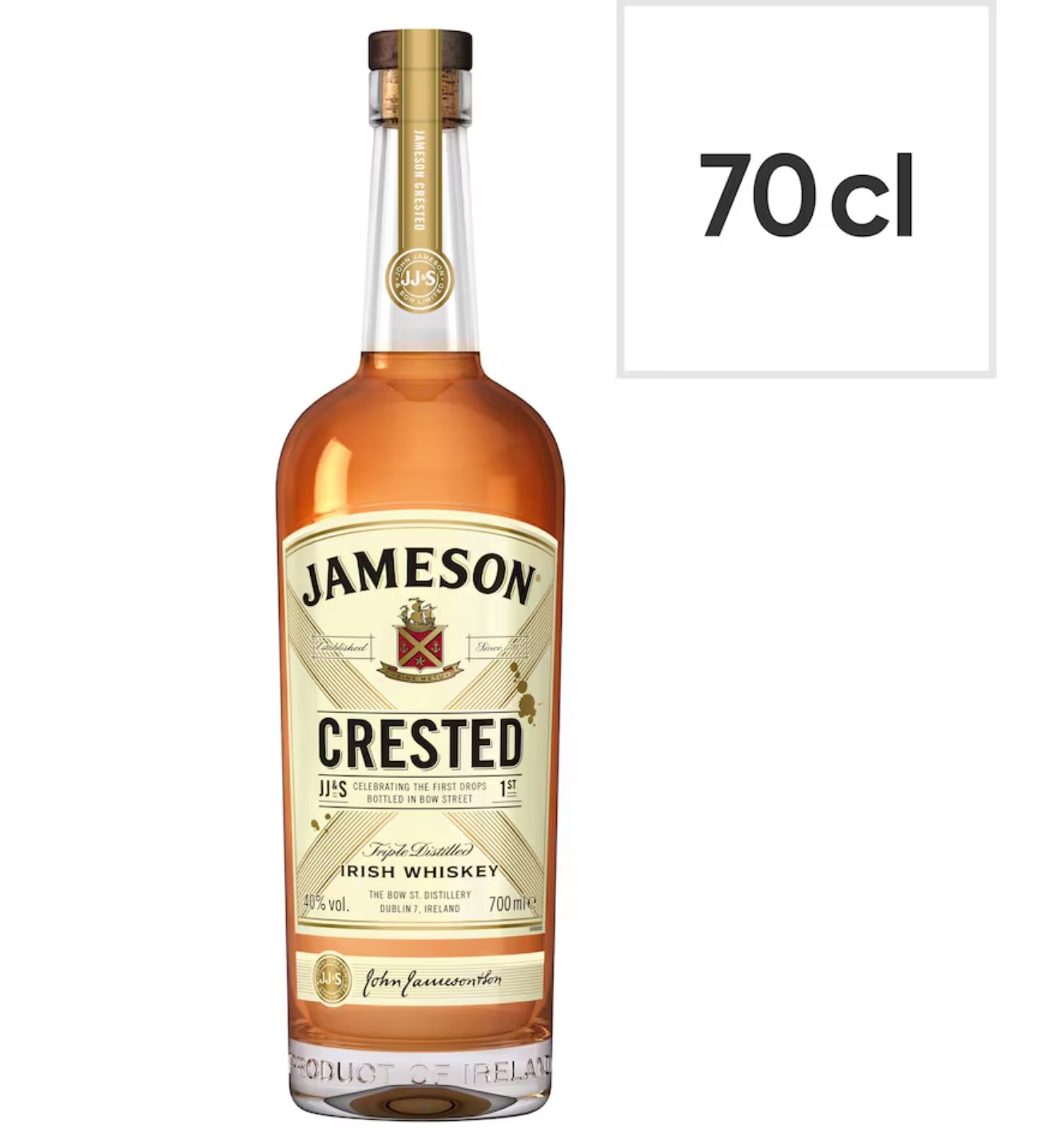 Jameson Crested Triple Distilled Irish Whiskey 700ml