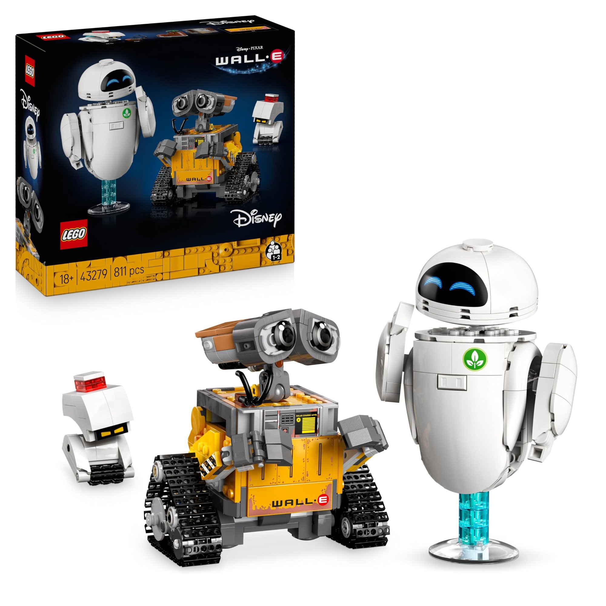 LEGO | Disney Pixar WALL-E and EVE - Display Model Kit for Adults - 43279