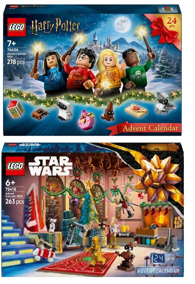 LEGO Harry Potter 76456 Advent Calendar 2025 Set / LEGO Star Wars 75418 Advent Calendar 2025 Set